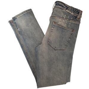 Men's 31 x 33 Ksubi Chitch Pure Dynamite Button Fly Blue Jeans